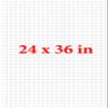 Generic White Paper Gridded Battlemap - 24 x 36 in (30 Pack) view 2