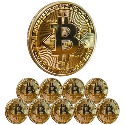 Bitcoin Coin - Commemorative BTC Coins Plus Clear Protective Case, Physical Bitcoin, Cryptocurrency Gifts, Limited Edition Collectible Plus Protective Case
