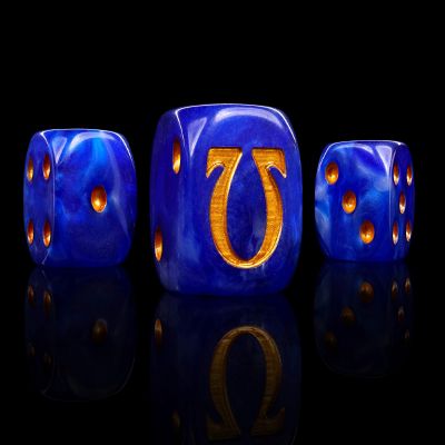 Baron of Dice, Omega Gold, Set of 25 Resin Dice (Round)