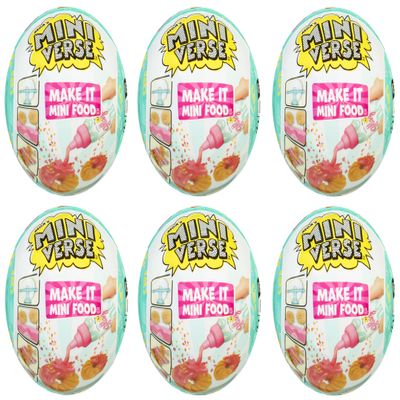 MGA's Miniverse- Make It Mini Foods: Cafe Series 3B 6PK