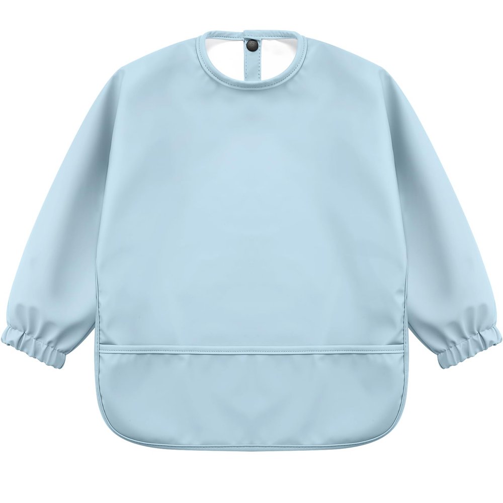 Accmor Long Sleeve Baby Bib, Full Sleeve Bib, Baby Toddler Waterproof Sleeved Bibs Smock, Machine Washable