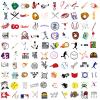100PCS Baseball Stickers, Waterproof Vinyl Baseball Decales Reusable Stickers for Water Bottle, Helmet, Laptop, Phone, Baseball Gifts, Baseball Party Favors, Sport Stickers Decorations for Teens Boys view 2
