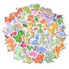 Aowplc 100 Pcs Cute Dinosaur Stickers Pack | Vinyl Stickers for Kids & Toddlers | Dinosaur Party Favors Crafts and Rewards view 2