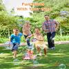 Bubble Machine,Bubble Blower Maker,Bubble Lawn Mower for Toddlers,Bubble Music Train with Light,Summer Outdoor Push Backyard Toys for 1-8 Ages,Christmas Birthday Gifts for Preschool Boys Girls (Red) view 4