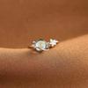 925 Sterling Silver New In Spinning Opal Planet Moon Star Fidget Rings for Women Aesthetic Stress Relief Spinner Anxiety Ring Anillos, Fidget Ring Women, Fidget Rings For Anxiety, Spinner Ring Women view 2