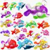100 Packs Bulk Fish Mini Pop Sea Animal Supplies Keychain Fidget for Teens and Kids Birthday Party Favors Summer Classroom Student Prizes Gifts view 1