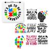 27 PCS Autism Heat Transfer DTF Iron On Decals for Clothing Heat Press Patches DIY Tshirt Direct to Film Autism Teacher Ausome Kids view 2