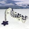 3D Printed Articulated Dragon With Egg - 12" Dual Color Cherry Blossom Dragon, Fidget ADHD Autism Sensory Toy, Executive Desk Toy D017 (White and Purple) view 2