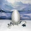 3D Printed Articulated Dragon With Egg - 12" Dual Color Cherry Blossom, Fidget ADHD Autism Sensory Toy, Executive Desk Toy D017 (White & Emerald Green) view 1