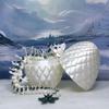 3D Printed Articulated Dragon With Egg - 12" Dual Color Cherry Blossom, Fidget ADHD Autism Sensory Toy, Executive Desk Toy D017 (White & Emerald Green) view 2