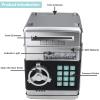 Brekya Mini ATM Piggy Bank Security Machine Best Gift for Kids,Electronic Code Piggy Bank Auto Scroll Paper Money Saving Box Coin Bank for Boys Girls Password Lock view 3