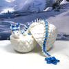 3D Printed Dragon with Dragon Egg, Articulated Dragon, 12" Dual Color Cherry Blossom Dragon, Fidget ADHD Autism Sensory Toy Executive Desk Toy D017 (White & Blue) view 2