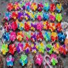 100 Packs Bluk Flowers Rainbow Mini Pop Fidget Keychain , Birthday Party Favors for Kids boy and Little Girl Summer Student Prize Gifts view 2