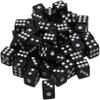 100Pcs 8mm Acrylic Dice White Black Gaming Dice Standard Six Sided Decider Board Game Dice Polyhedral Set Metal Set Role Playing Accessories view 1