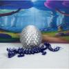 3D Printed Dragon with Dragon Egg, 12" Blue Purple and White Cherry Blossom, Articulated Dragon, Fidget ADHD Autism Sensory Toy Executive Desk Toy D033 view 1