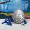 3D Printed Dragon with Dragon Egg, 12" Blue Purple and White Cherry Blossom, Articulated Dragon, Fidget ADHD Autism Sensory Toy Executive Desk Toy D033 view 3