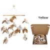 Baby Crib Mobile Nursery Mobile for Crib Bedroom Hanging Decoration Wooden Wind Chime Baby Shower Gift (Yellow) view 2