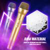 Sanwuta 9 Pcs Christmas Fake Microphone Prop Bulk, Plastic Realistic Mic, Pretend Microphone, Stage Mics Toy for Christmas Birthday Activities Weddings Karaoke Stage Costume Cosplay Party Favor view 3