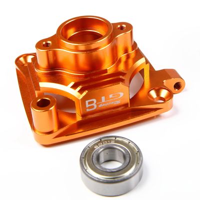 GTBRacing CNC Aluminum Engine Ventilation Clutch Housing Mount Carrier for 1/5 RC Car HPI Baja 5b ss 5sc Upgrade Part (Orange)