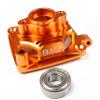 GTBRacing CNC Aluminum Engine Ventilation Clutch Housing Mount Carrier for 1/5 RC Car HPI Baja 5b ss 5sc Upgrade Part (Orange) view 1