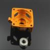 GTBRacing CNC Aluminum Engine Ventilation Clutch Housing Mount Carrier for 1/5 RC Car HPI Baja 5b ss 5sc Upgrade Part (Orange) view 2