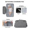 SONARIN Portable Pram Buggy Bag Organiser with Changing Pad,Multifunctional Waterproof Baby Changing Tote Bag Stroller Bag Organizer Pushchair Storage Bag with Shoulder Strap(Black) view 3