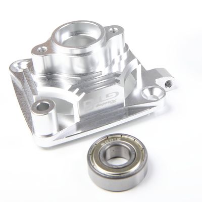 GTBRacing CNC Aluminum Engine Ventilation Clutch Housing Mount Carrier for 1/5 RC Car HPI Baja 5b ss 5sc Upgrade Part (Silver)