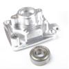 GTBRacing CNC Aluminum Engine Ventilation Clutch Housing Mount Carrier for 1/5 RC Car HPI Baja 5b ss 5sc Upgrade Part (Silver) view 1