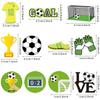 20 Pieces Soccer Ball Football Cupcake Toppers Cake Topper World Cup Dessert Muffin Cake Decorations for Men Sports Birthday Party Favor Football Themed Party view 2