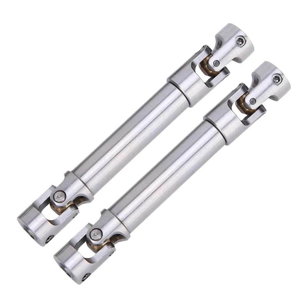 cvking RC Car Drive Shafts Compatible with SCX10 90046 TRX4 313MM Wheelbase Hill for Climbing Vehicles 1/10 RC Car Upgrade Parts Metal Longitudinal Drive Shaft