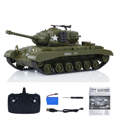 TOUCAN RC HOBBY Heng Long 1/30 RC Battle Tank Pershing M26 3841-02 2.4G Radio Control Tank Model