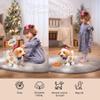 OR OR TU Walking Barking Toy Dog with Remote Control Leash, Plush Puppy Electronic Interactive Toys for Kids, Wag Tail, Singing, Pretend Dress Up Realistic Stuffed Dog Age 3 4 5 6 Years Old Best Gift view 2