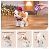 OR OR TU Walking Barking Toy Dog with Remote Control Leash, Plush Puppy Electronic Interactive Toys for Kids, Wag Tail, Singing, Pretend Dress Up Realistic Stuffed Dog Age 3 4 5 6 Years Old Best Gift view 3