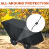 6 Seater Stroller Cover, Waterproof 420D Oxford Cloth, 6 Passenger Stroller Cover, Blcak view 4