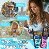 Qniglo Rechargeable Walkie Talkies for Kids with USB Charger, 22 Channels Walkie-Talkies with Lanyard, Camo Toys Gifts 4 Pack Walky Talky for Camping Hiking Family Games, for Age 3 4 5-12 Boys Girls view 4