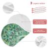 GOODOLD Mandala Texture Green Muslin Baby Burp Cloths - Super Absorbent and Soft Burping Rags - Cotton Burp Clothes Set for Boys and Girls, 1 Pack view 4