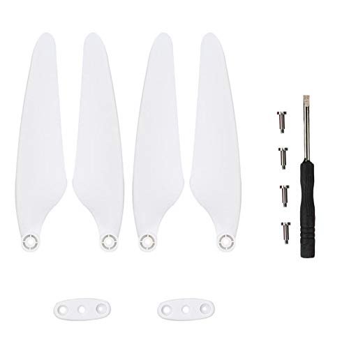 1/2 Pair Quick-Release RC Drone Propellers Props Blade Airscrew Replacement/Fit for Hubsan Zino H117S Drone Quadcopter Accessory (Color : White 1 Pair)