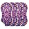 GOODOLD Purple Mandala Pattern_48 Muslin Baby Burp Cloths - Super Absorbent and Soft Burping Rags - Cotton Burp Clothes Set for Boys and Girls, 1 Pack view 2