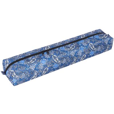 GUSTARIA Empty Mahjong Tile Bag, Suitable for 1.2 "(30mm) Standard Size 166 American Mahjong Tiles, Thickened Blue Printed Bag(Case Only)