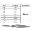 Generic 5PCS APC Propeller Blade 14X7 13X6.5 12X6 11X5.5 10X7 8X6 8X4 7X5 6X4 /Fit for Brushless Motor Airplane Fixed Wing Drone RC Parts DIY (Color : 6X4), QJUTJUQJ-6X4 view 4