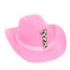 PATRDIO Girls Cowgirl Mini Hat - First Rodeo Birthday Party Crown, Western Farm Photo Prop (Pink) view 1