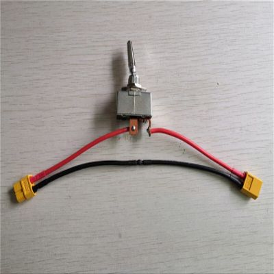 DingMotuo RC Boat 12V 24V 50A High Current Retrofit Switch Pull Net Boat Nest Boat Trawler Metal Button Rocker Switch (Size : Switch-XT60 Cord)