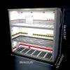 164 Model Car Parking Lot, 3 Layers Scale Model Car Display Case LED Lighting Garage Car Collection, Acrylic PVC Model Display Cabinet with Sliding Door, 15 Parking Spaces view 4