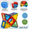 SUNNY AUNTIE Magnetic Tiles 123 PCS + Zippered CASE, Magnetic Tiles for Kids Toy for 3 4 5 6 7 8 Year Old Boys & Girls, Great Gift for Kids Aged 3-8 view 4