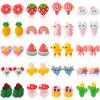 Kids Clip On Earrings for Girls Hypoallergenic Jewelry Earrings for Kids Cute Animal Clip on Earrings Set for Little Girls Party Favor 20 Pairs (Cute A) view 1