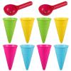 2 Sets Cone Play with Sand ice Cream Scoop doh Pool Accessories Summer Playing with Sand Smoothie Food ice Cream Toys Machine Toys for Kids Suit Mold view 1