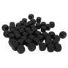 50PCS Blank Six Sided Dice Custom Game Dice Games Dice for Board Games Sticker Math Teaching Party (Black) view 1