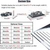 70cm 60cm 50cm 40cm 30cm Tall Clear Acrylic Display Case, Assemble Cube Display Box Stand with White Base, Dustproof Protection Showcase for Collectibles Memorabilia Figurines (Size : 50x50x60cm/20x2 view 2