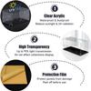 70cm 60cm 50cm 40cm 30cm Tall Clear Acrylic Display Case, Assemble Cube Display Box Stand with White Base, Dustproof Protection Showcase for Collectibles Memorabilia Figurines (Size : 50x50x60cm/20x2 view 4