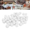 50pcs Custom White Dice 6 Sided Blank Dices Teaching Plastic Cubes for Board Games DIY Sticker Sticker Math Teaching Party view 2